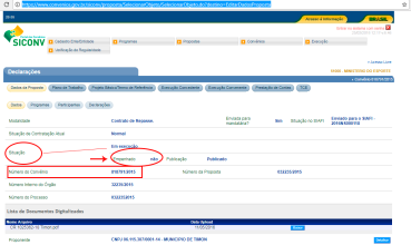 Fonte: Portal dos Convênios