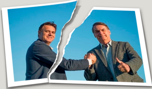 Presidente do PEN, Adilson Barroso e Bolsonaro (PSC)