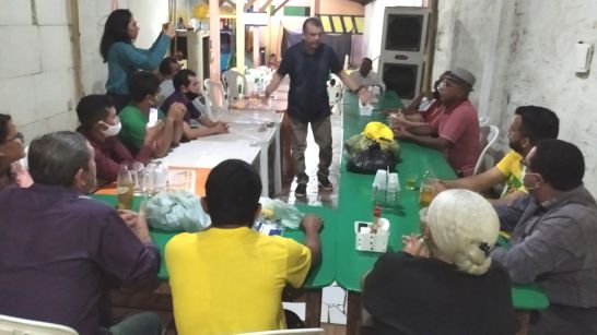 Pastor Bel falando ao Conselho de Direita Timonense - CDT